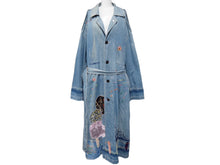 Load image into Gallery viewer, 新品同様 KAPITAL キャピタル デニムドラッキングコート ロングコート パッチワーク コットン ブルー メンズ 中古 49926