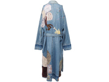 Load image into Gallery viewer, 新品同様 KAPITAL キャピタル デニムドラッキングコート ロングコート パッチワーク コットン ブルー メンズ 中古 49926