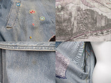 Load image into Gallery viewer, 新品同様 KAPITAL キャピタル デニムドラッキングコート ロングコート パッチワーク コットン ブルー メンズ 中古 49926