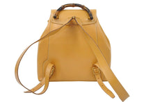 画像をギャラリービューアに読み込む, GUCCI グッチ ヴィンテージ リュック・デイパック バンブーリュック ブラウン レザー 003 2058 0016 美品 中古 49933