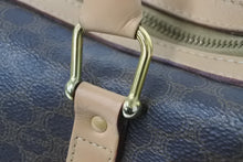 Load image into Gallery viewer, CELINE セリーヌ ボストンバッグ ヴィンテージ マカダム柄 ブラウン ゴールド金具 美品 中古 49970