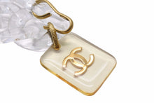 画像をギャラリービューアに読み込む, 激レア CHANEL 95C シャネル プラチェーンベルト クリア GP ネックレス 美品 中古 49976