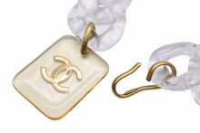 画像をギャラリービューアに読み込む, 激レア CHANEL 95C シャネル プラチェーンベルト クリア GP ネックレス 美品 中古 49976