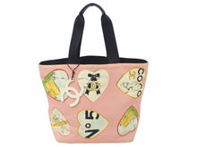 画像をギャラリービューアに読み込む, CHANEL シャネル トートバッグ バレンタイン ココマーク 10番台 A31533 キャンバス ピンク マルチカラー シルバー 良品 中古 50018