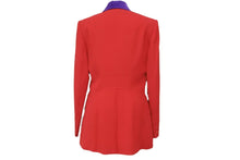 画像をギャラリービューアに読み込む, HERMES エルメス ジャケット アウター レッド パープル ウール サイズ38 フランス製 美品 中古 50032