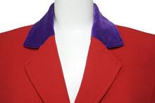 画像をギャラリービューアに読み込む, HERMES エルメス ジャケット アウター レッド パープル ウール サイズ38 フランス製 美品 中古 50032