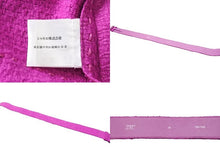 画像をギャラリービューアに読み込む, 極美品 CHANEL シャネル ウールコート ベルト付き P31895V21582 ウール ナイロン シルク パープル サイズ36 中古 50064