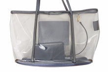 画像をギャラリービューアに読み込む, DOLCE&amp;GABBANA ドルチェアンドガッバーナ ビニール トートバッグ 肩掛けバッグ ビニール レザー クリア ゴールド 美品 中古 50121