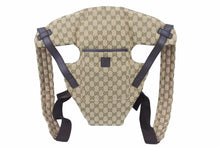 画像をギャラリービューアに読み込む, 極美品 GUCCI グッチ ベビーキャリア抱っこひも プレート GGキャンバス ロゴプレート ベージュ 270793 中古 50127