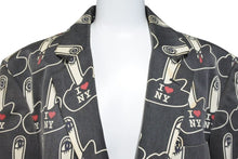 Load image into Gallery viewer, NUMBER NINE ナンバーナイン ジャケット サイズ 3 アーカイブ 総柄 middle finger jacket I LOVE NY 中古 50129