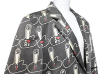Load image into Gallery viewer, NUMBER NINE ナンバーナイン ジャケット サイズ 3 アーカイブ 総柄 middle finger jacket I LOVE NY 中古 50129