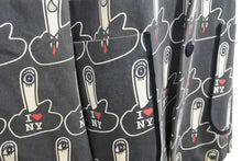 Load image into Gallery viewer, NUMBER NINE ナンバーナイン ジャケット サイズ 3 アーカイブ 総柄 middle finger jacket I LOVE NY 中古 50129
