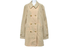 COMME des GARCONS HOMME PLUS コムデギャルソン オムプリュス カーブ切替コート コットン ベージュ L 美品 中古 50134