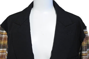 NUMBER NINE ナンバーナイン ドッキングジャケット サイズ 3 05AW ハイスト期 チェック ブラック ベージュ 美品 中古 50135  – Casanova Vintage