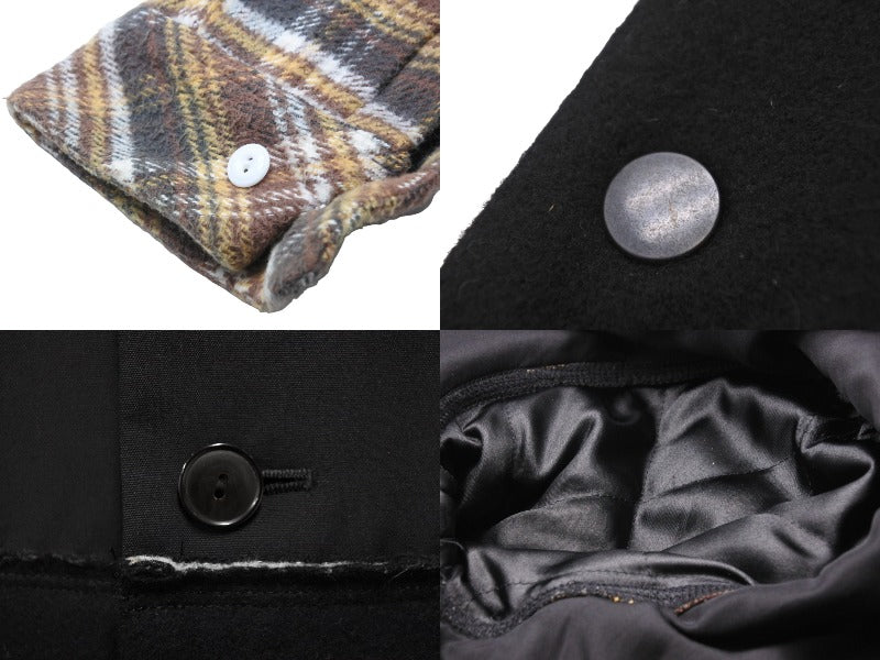 NUMBER NINE ナンバーナイン ドッキングジャケット サイズ 3 05AW ハイスト期 チェック ブラック ベージュ 美品 中古 50135  – Casanova Vintage