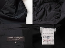 画像をギャラリービューアに読み込む, COMME des GARCONS コムデギャルソン PJ-05012S 80年代 ヴィンテージ ジャケット ブラック ウール サイズS 美品 中古 50142
