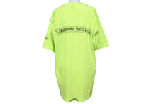 画像をギャラリービューアに読み込む, ChromeHearts クロムハーツ 半袖Tシャツ ロゴ トップス USA製 コットン 蛍光グリーン サイズL 美品 中古 50199