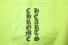 画像をギャラリービューアに読み込む, ChromeHearts クロムハーツ 半袖Tシャツ ロゴ トップス USA製 コットン 蛍光グリーン サイズL 美品 中古 50199