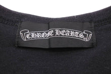 画像をギャラリービューアに読み込む, CHROME HEARTS クロムハーツ グンゼ 長袖Ｔシャツ ブラック コットン サイズL 無地 日本製 美品 中古 50221