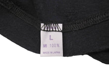 画像をギャラリービューアに読み込む, CHROME HEARTS クロムハーツ グンゼ 長袖Ｔシャツ ブラック コットン サイズL 無地 日本製 美品 中古 50221