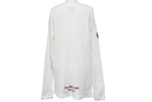 画像をギャラリービューアに読み込む, CHROME HEARTS クロムハーツ 長袖Ｔシャツ クロムハーツ Mサイズ ロンT ダガー サーマル ホワイト 刺繍 レッド 中古 50230