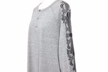 画像をギャラリービューアに読み込む, Chrome Hearts クロムハーツ Tシャツ ラングレー 7部丈 2212-304-1040 ポリエステル コットン レイヨン グレー L 美品 50238