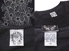 画像をギャラリービューアに読み込む, CHROME HEARTS クロムハーツ 長袖Ｔシャツ CHクロス ブラック コットン サイズM アメリカ製 美品 中古 50265