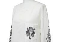 画像をギャラリービューアに読み込む, CHROME HEARTS クロムハーツ 長袖Ｔシャツ ロサンゼルス限定 コットン ホワイト サイズM 良品 中古 50278