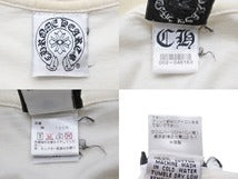 画像をギャラリービューアに読み込む, CHROME HEARTS クロムハーツ 長袖Ｔシャツ カットソー ダガー コットン ホワイト サイズM 良品 中古 50279