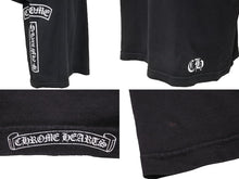 画像をギャラリービューアに読み込む, CHROME HEARTS クロムハーツ BSフレア 半袖Ｔシャツ ブラック 黒 トップス ロゴ プリント サイズL 中古 50295