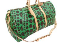 画像をギャラリービューアに読み込む, 未使用 ルイヴィトン モノグラム パンプキン キーポル・バンドリエール 55 2WAY ボストンバッグ 草間彌生 M40696 中古 50349