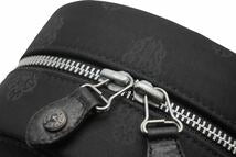 画像をギャラリービューアに読み込む, ChromeHearts クロムハーツ ヴィンテージ ジュエリーケース 小物入れ ナイロン レザー ブラック シルバー金具 美品 中古 50372