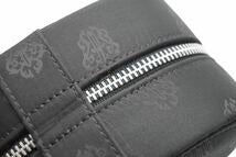 画像をギャラリービューアに読み込む, ChromeHearts クロムハーツ ヴィンテージ ジュエリーケース 小物入れ ナイロン レザー ブラック シルバー金具 美品 中古 50372