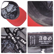 画像をギャラリービューアに読み込む, A&amp;G エーアンドジー スナップバックキャップ 帽子 CHINA製 ポリエステル コットン レッド ブラック サイズONESIZE 美品 中古 50382