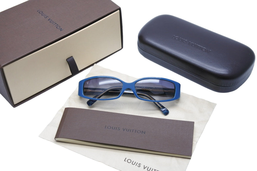 LOUIS VUITTON ルイ・ヴィトン サングラス サングラス ケース メガネ拭き付き ZO112E ゴールド金具 美品 中古 50416