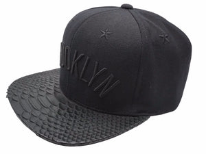 ジャストドン just don ×RSVP GALLERY BROOKLYN NETS スナップバックキャップ レザー ブラック 美品 中古 50468