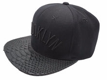 画像をギャラリービューアに読み込む, ジャストドン just don ×RSVP GALLERY BROOKLYN NETS スナップバックキャップ レザー ブラック 美品 中古 50468