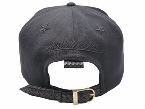 ジャストドン just don ×RSVP GALLERY BROOKLYN NETS スナップバックキャップ レザー ブラック 美品 中古 50468