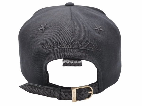 ジャストドン just don ×RSVP GALLERY BROOKLYN NETS スナップバックキャップ レザー ブラック 美品 中古 50468