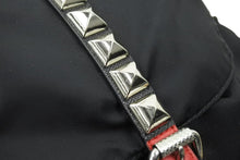 Load image into Gallery viewer, PRADA プラダ ナイロン スタッズ リュックサック ブラック backpack 1BZ811V0Y02BYB F0D9A 中古 50484