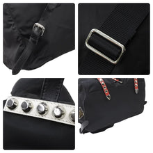 Load image into Gallery viewer, PRADA プラダ ナイロン スタッズ リュックサック ブラック backpack 1BZ811V0Y02BYB F0D9A 中古 50484