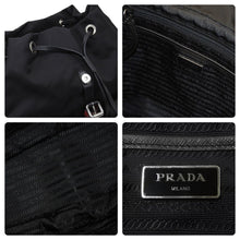 Load image into Gallery viewer, PRADA プラダ ナイロン スタッズ リュックサック ブラック backpack 1BZ811V0Y02BYB F0D9A 中古 50484