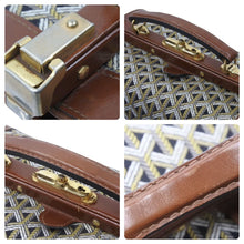 画像をギャラリービューアに読み込む, Goyard ゴヤール バニティバッグ ヴィンテージ ボストンバッグ ハンドバッグ レザー キャンバス ブラウン ブラック 良品 中古 50485