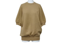 Load image into Gallery viewer, PRADA プラダ ニット Tシャツ トップス トライアングルロゴ P24ZOLS2011RNG イタリア カシミヤ ブラウン サイズ36 美品 中古 50497