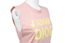 画像をギャラリービューアに読み込む, ChristianDior クリスチャンディオール J'ADORE タンクトップ トップス 2E12155300 コットン ピンク イエロー USA6 美品 中古 50498