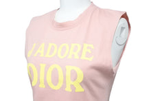 画像をギャラリービューアに読み込む, ChristianDior クリスチャンディオール J'ADORE タンクトップ トップス 2E12155300 コットン ピンク イエロー USA6 美品 中古 50498