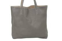 Load image into Gallery viewer, 極美品 HERMES エルメス トートバッグ アルジル×エタン □Q刻 トリヨンレマンス ドゥブルセンス42 グレー 中古 50526