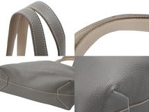 Load image into Gallery viewer, 極美品 HERMES エルメス トートバッグ アルジル×エタン □Q刻 トリヨンレマンス ドゥブルセンス42 グレー 中古 50526