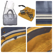 画像をギャラリービューアに読み込む, GOYARD ゴヤール アンバサードPM メンズ レディース ビジネスバッグ スト付き グレー 美品 中古 50528