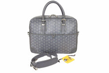 画像をギャラリービューアに読み込む, GOYARD ゴヤール アンバサードPM メンズ レディース ビジネスバッグ スト付き グレー 美品 中古 50528